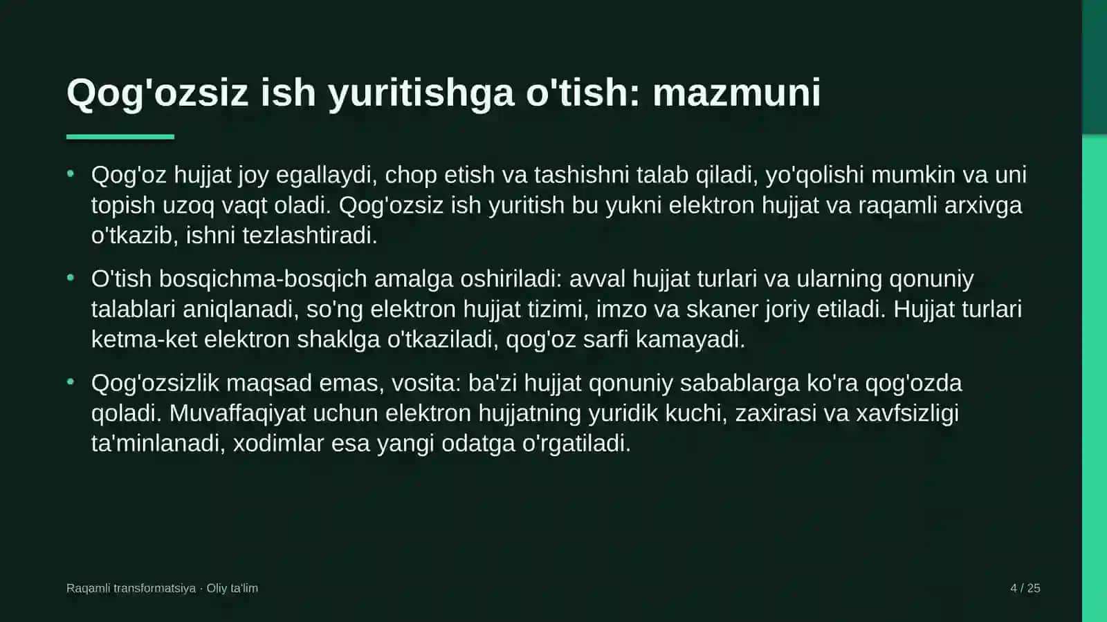 shaharsozlikda qog'ozsiz ish yuritishga o'tish 6951 4