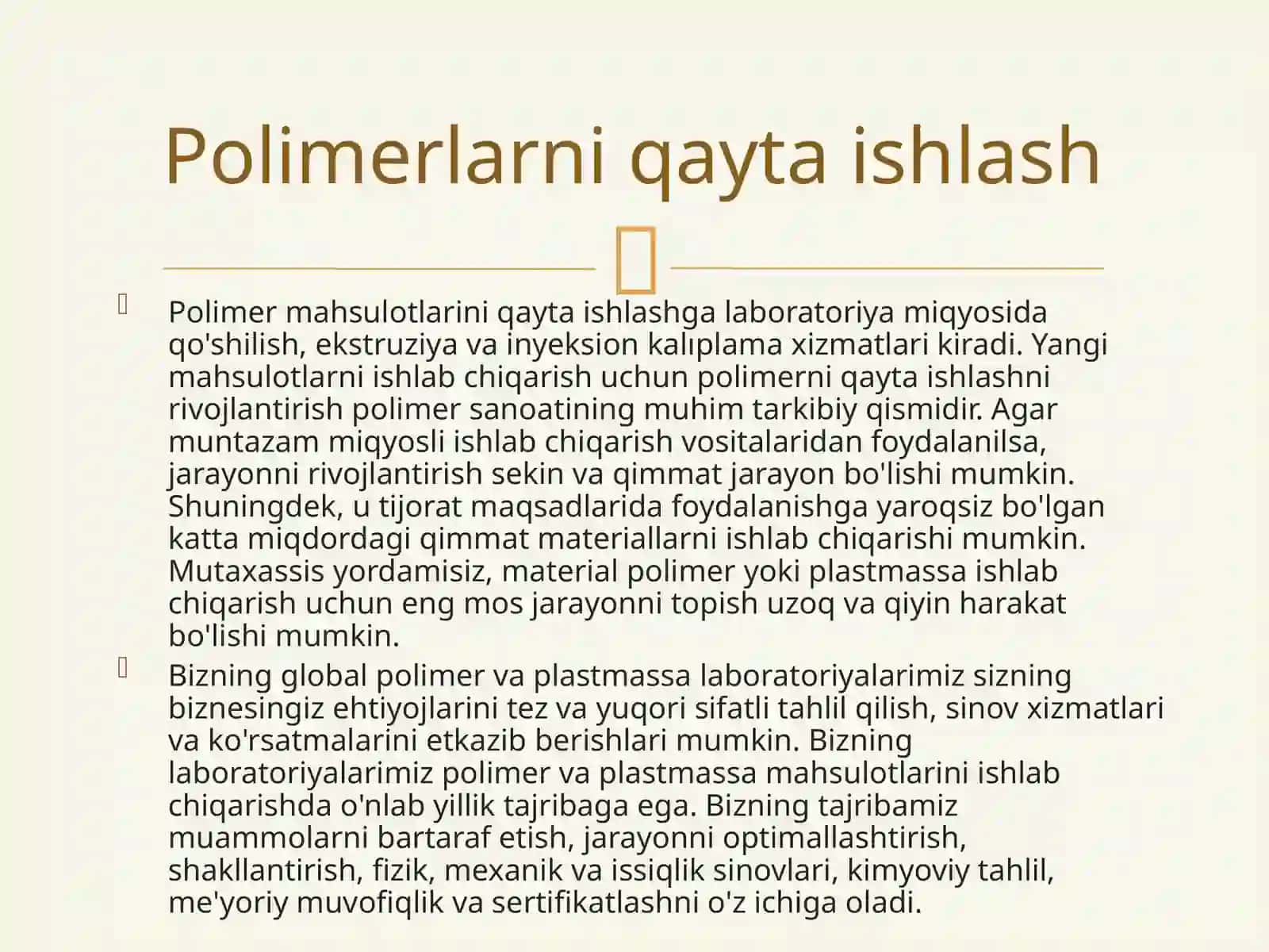 Polimerlarniqaytaishlashvabarqarorlik 4