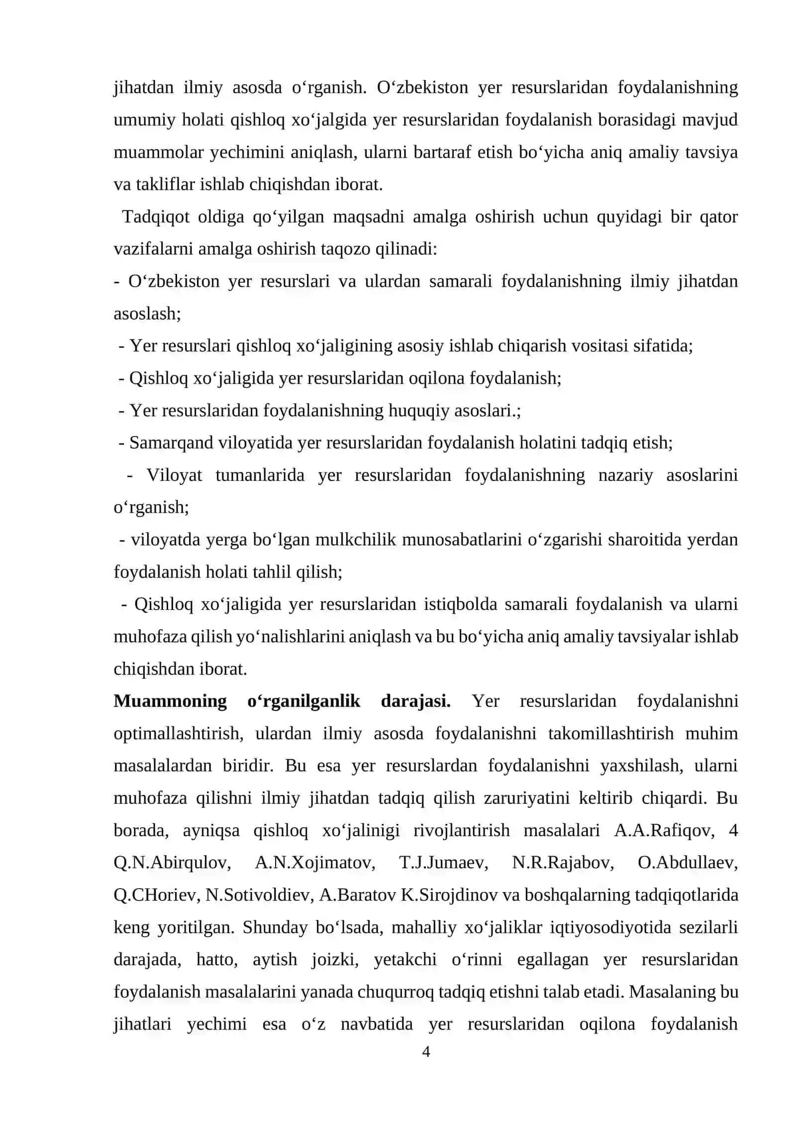 ozbekiston yer resurslaridan foydalanishning iqtisodiy geografik jihatlari 4