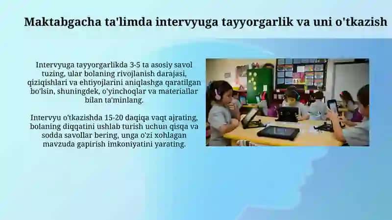 Maktabgacha talim tashkilotida suhbat metodlaridan foydalanish texnalogiyasi 4
