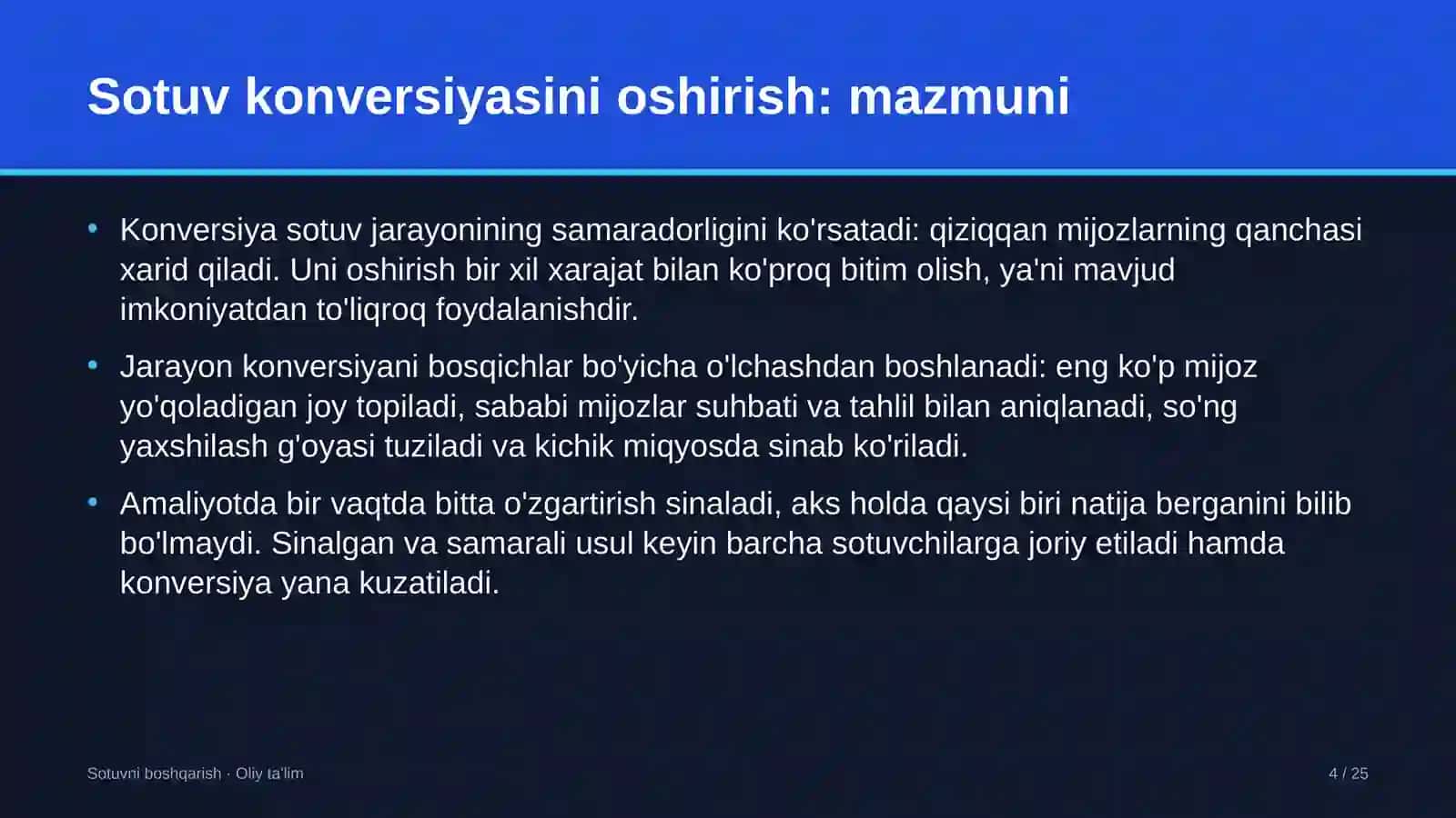 alkogolsiz ichimliklar ishlab chiqarishda sotuv konversiyasini oshirish 7255 4