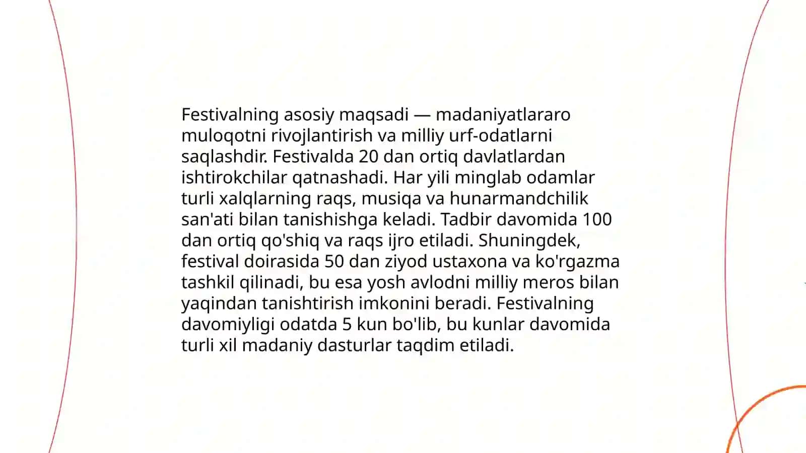 " Sharq taronalari " xalqaro musiqa festivali dunyo mumtoz musiqasining axborot manba sifatida 4