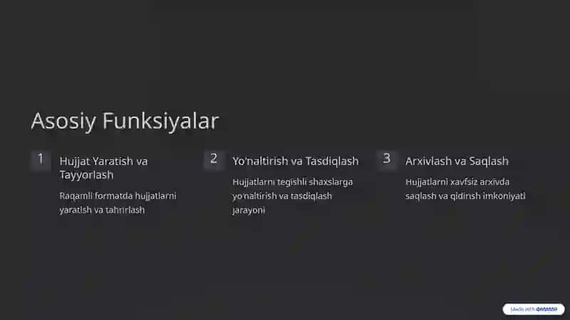 Elektron Hujjat Aylanish Tizimlari 4
