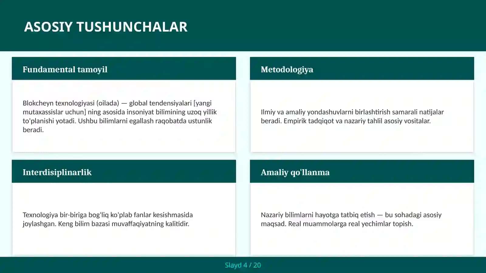 Blokcheyn texnologiyasi (oilada) — global tendensiyalari [yangi mutaxassislar uchun] 4