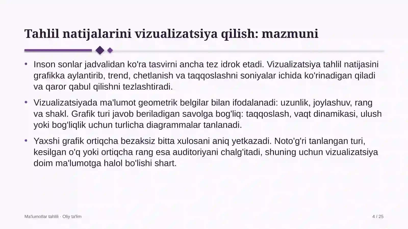 Ko'kalamzorlashtirish xizmatida tahlil natijalarini vizualizatsiya qilish 4