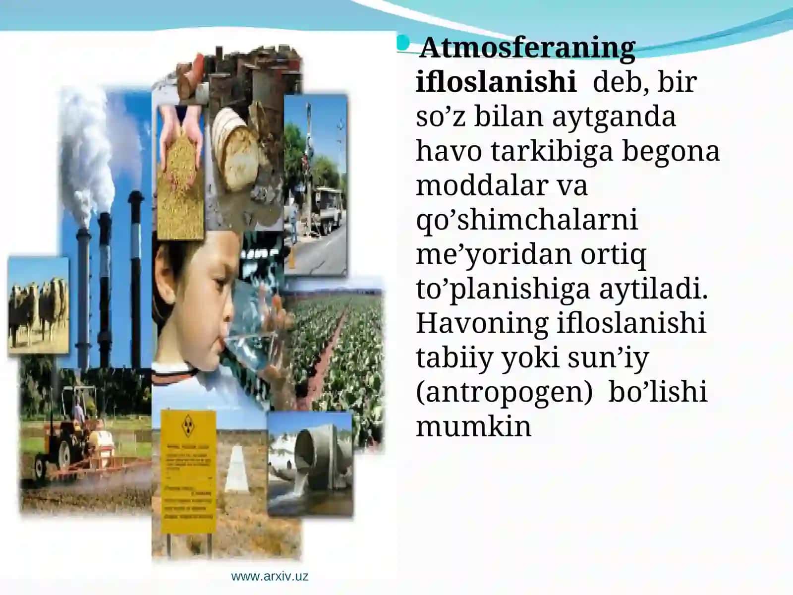 Atmosferaning ifloslanishi 4