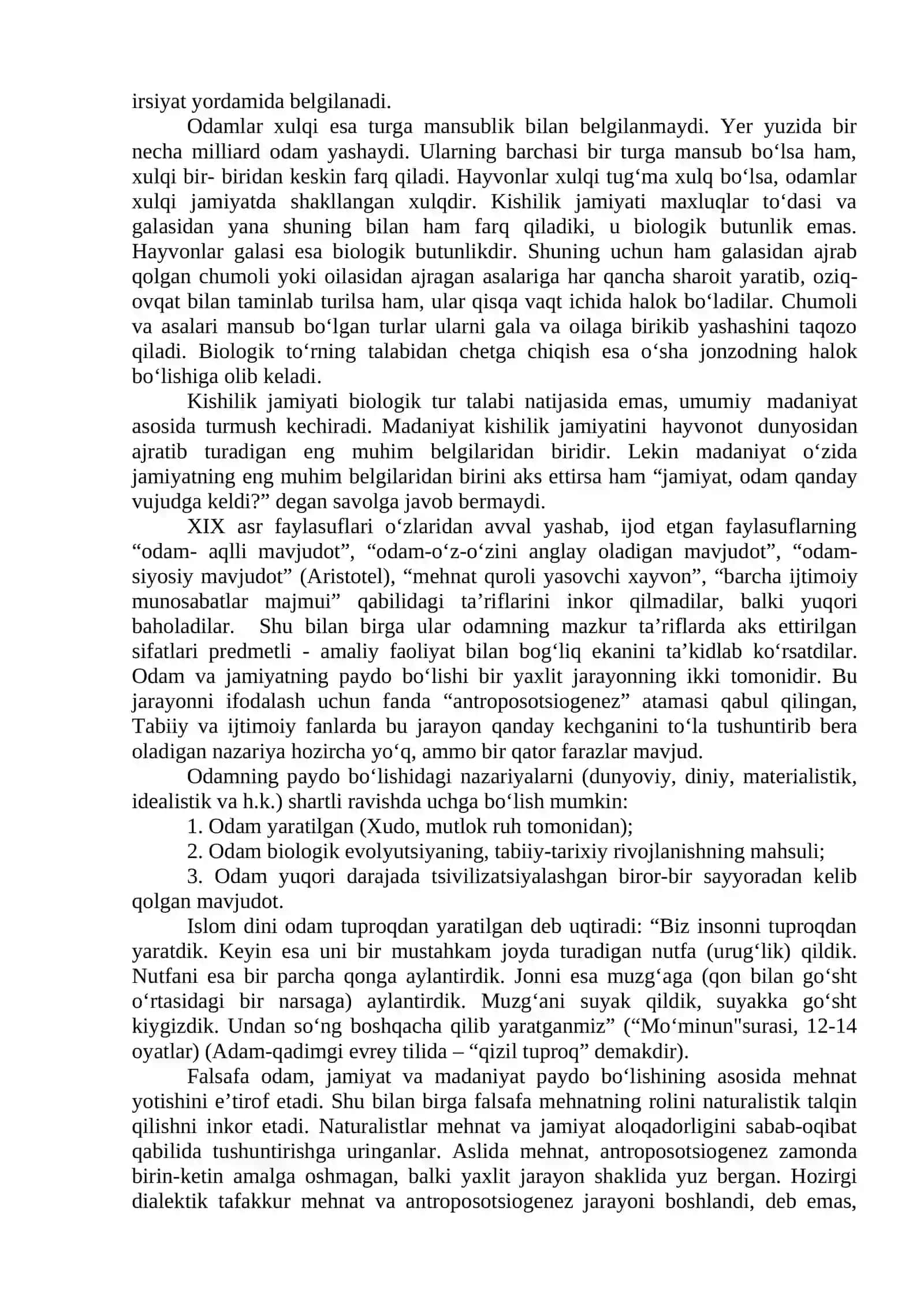 INSON FALSAFASI (FALSAFIY ANTROPOLOGIYA) 4