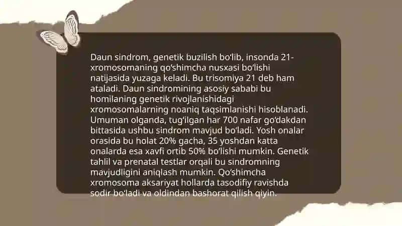 Daun sindromi 4
