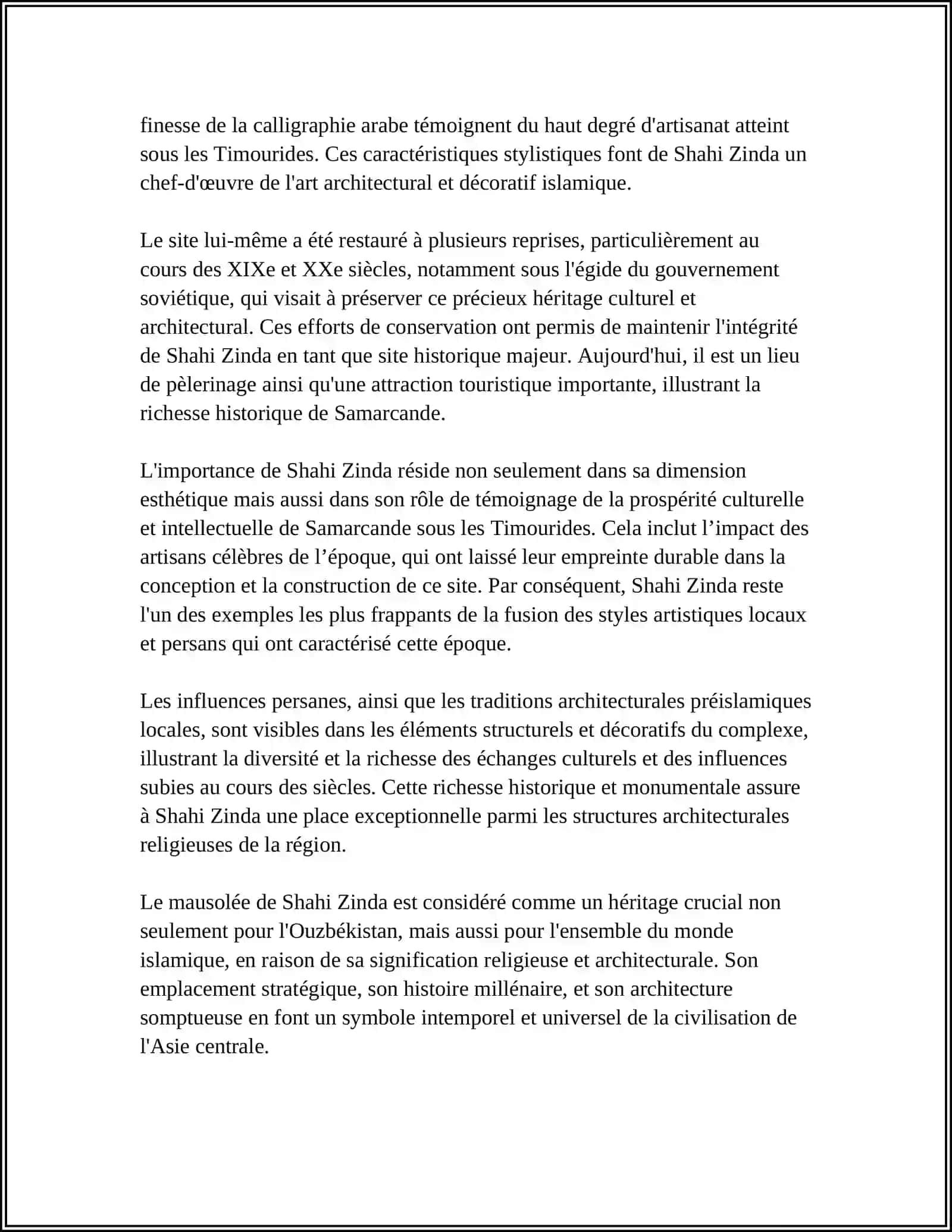 Le mausolée Shahi Zinda 4