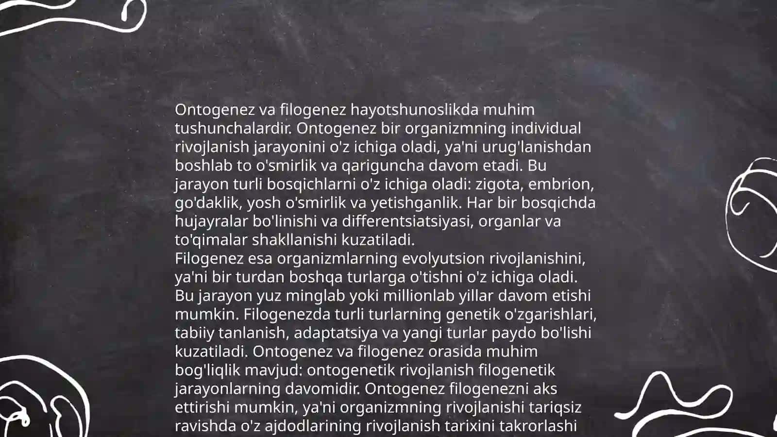 Rekapituliyatsiya qonuni 4