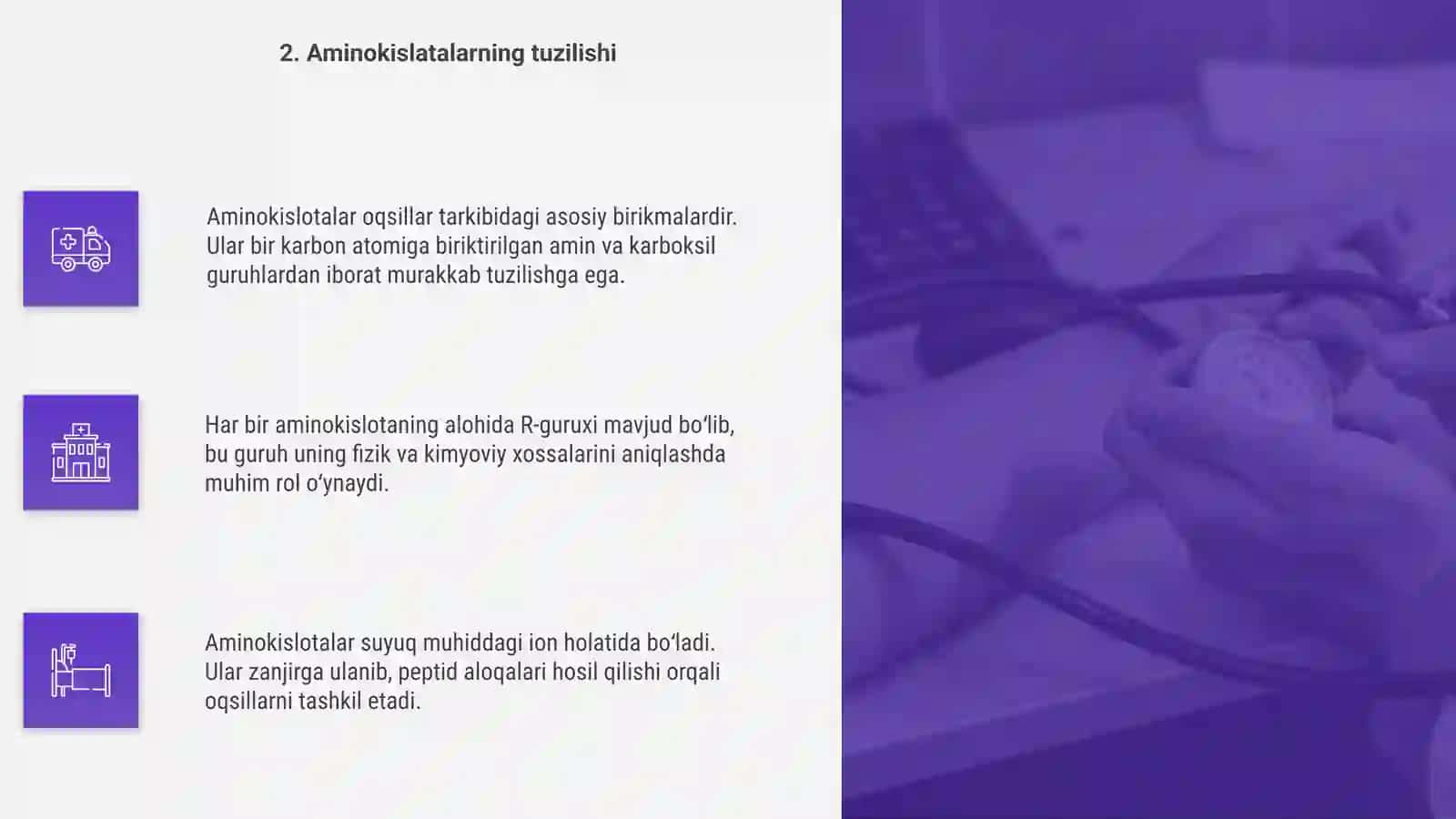 Aminokislatalar va pipitlar haqida dars ishlnma 4