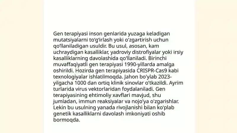 Gen injeneriyasi va uning tibbiyotda qoʻllanilishi 4