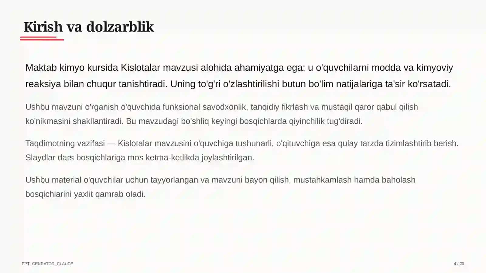 Kislotalar (8-sinf) 4