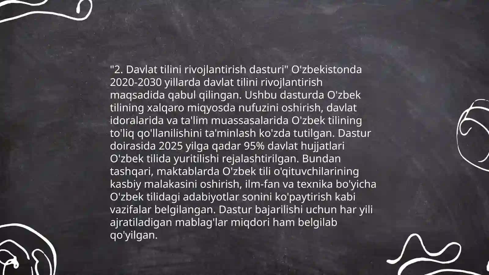 Davlat tili haqidagi qonun va qarorlar 4