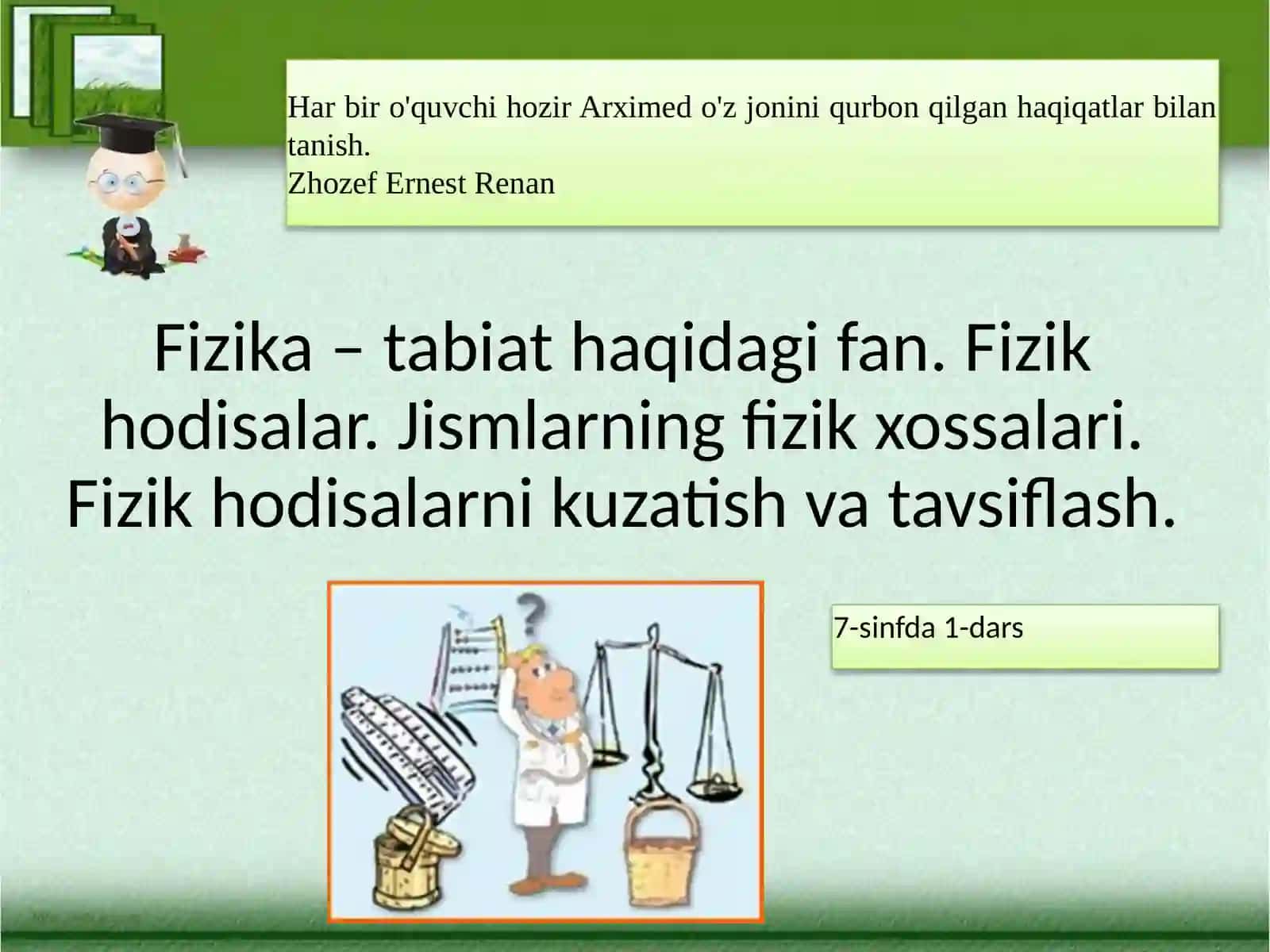 Fizika - Tabiat haqidagi fan (7-sinf) 4