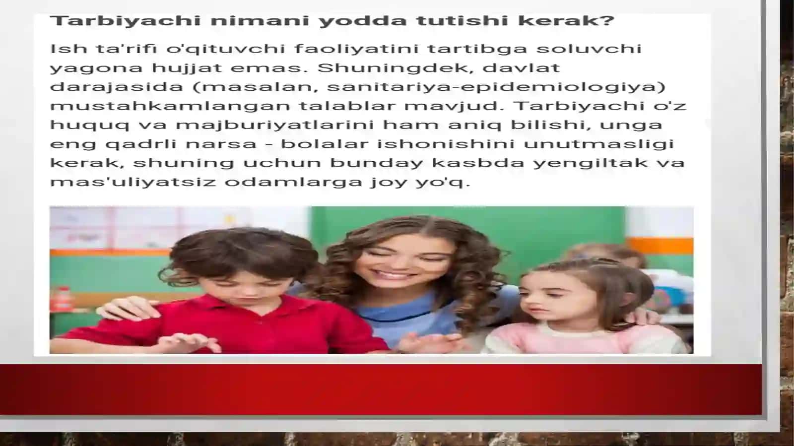 Maktabgacha ta’lim tashkiloti tarbiyachining lavozim vazifalari 4