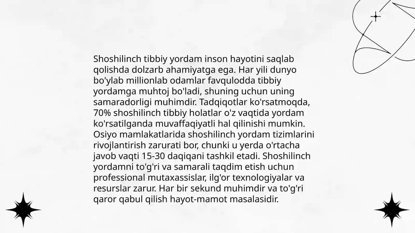Oʻpka-yurak ranimatsiyasining shifoxonagacha boʻlgan bosqichda oʻtkazish tamoyillari 4