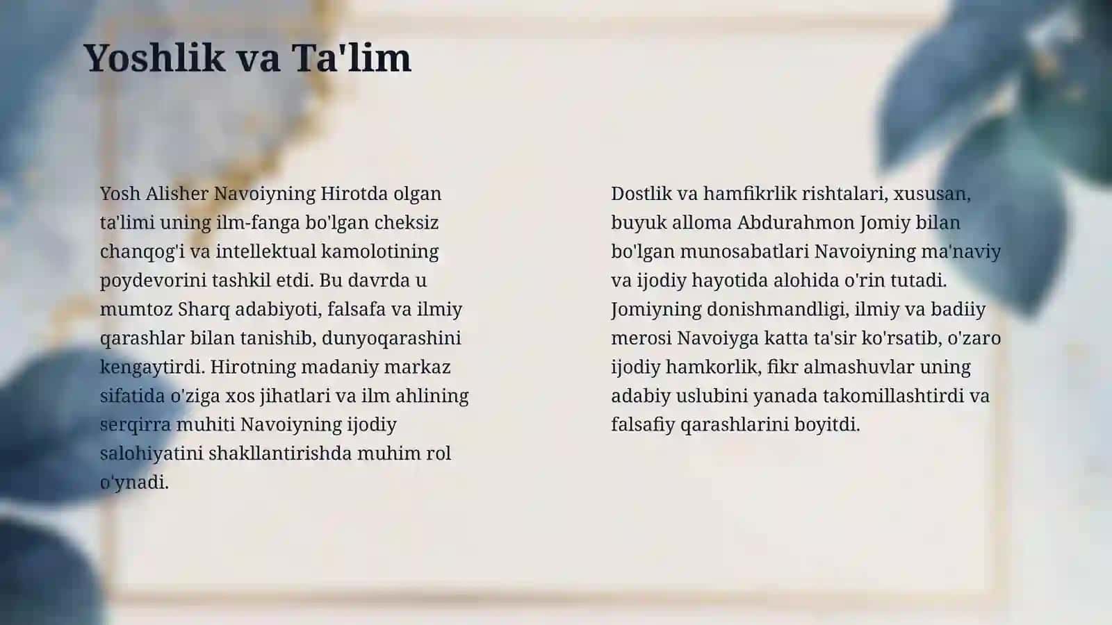 Navoiy shaxsiyati va davri 4