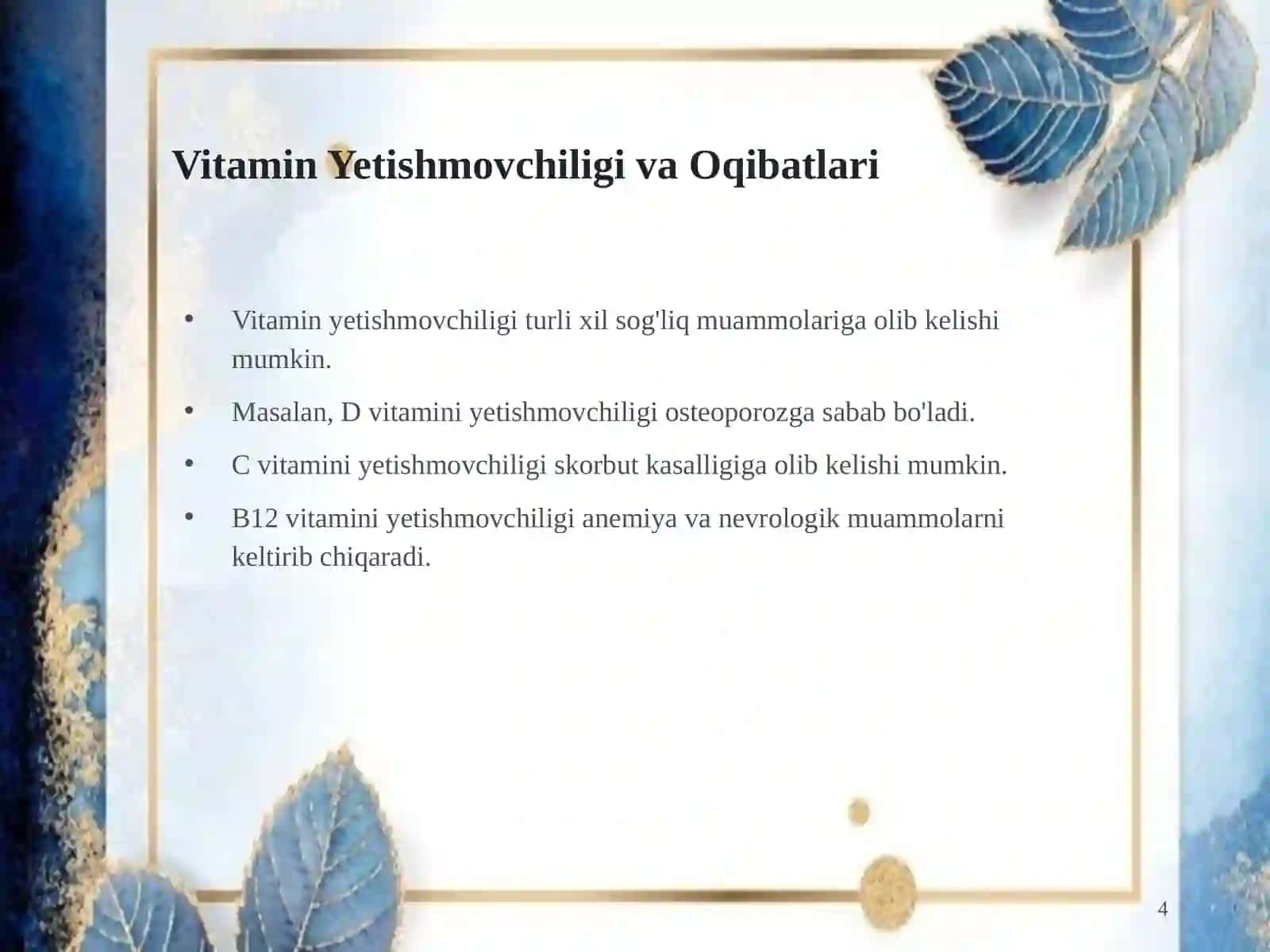 Vitaminlar va Osteoporozga Qarshi Davo 4