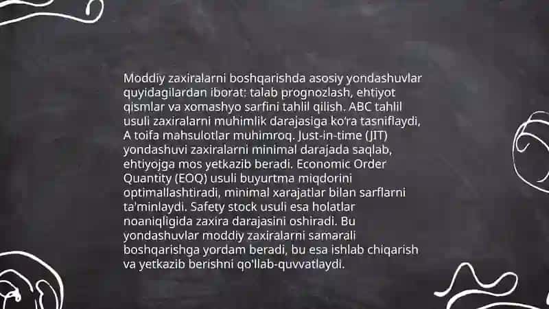 Moddiy zaxiralar va ularning audit qilinishi 4