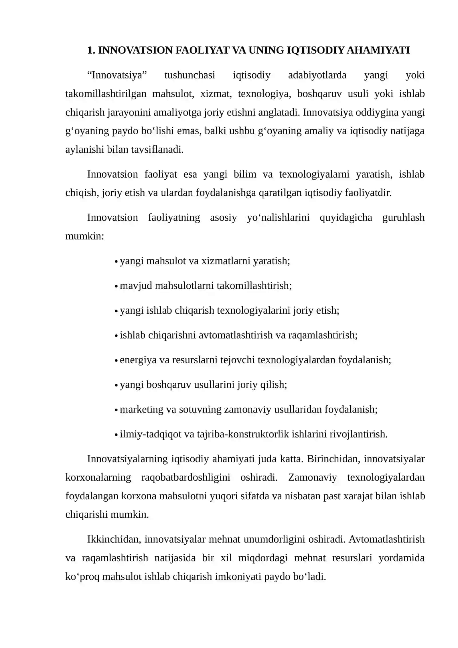 Innovatsion Faoliyatni Bank Kreditlari Orqali Moliyalashtirish Muammolari va Yechimlari 4