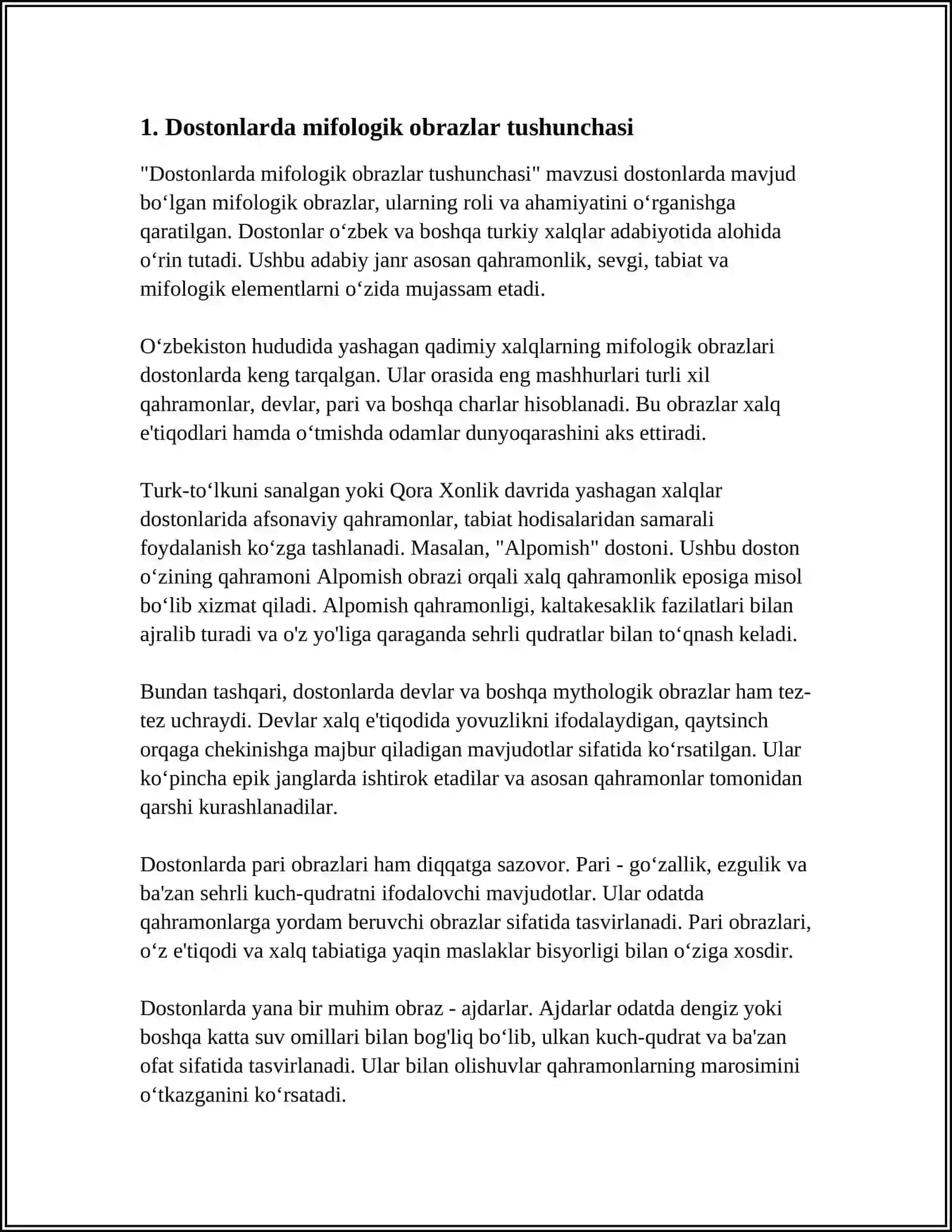 O'zbek xalq dostonlarida pir va eran obrazlari 4