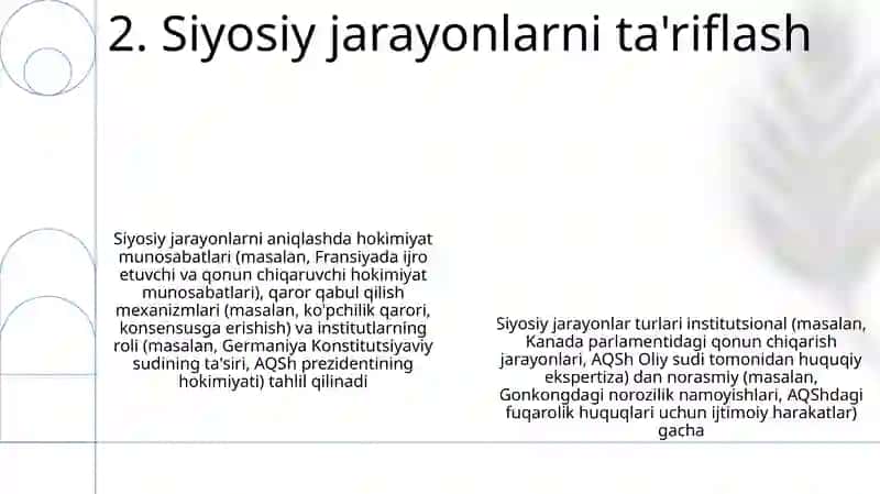 Siyosiy jarayonlar, ularning turlari va xususiyatlari (By Азимова) 4