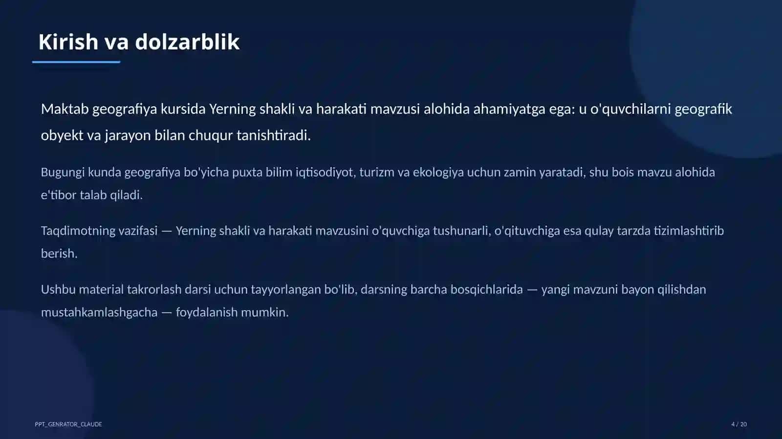 Yerning shakli va harakati (5-sinf) 4