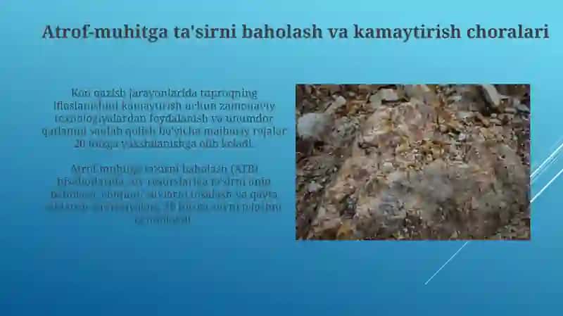 Qatiq faydali qazilma konlarni baholash va razvedka qilish 4