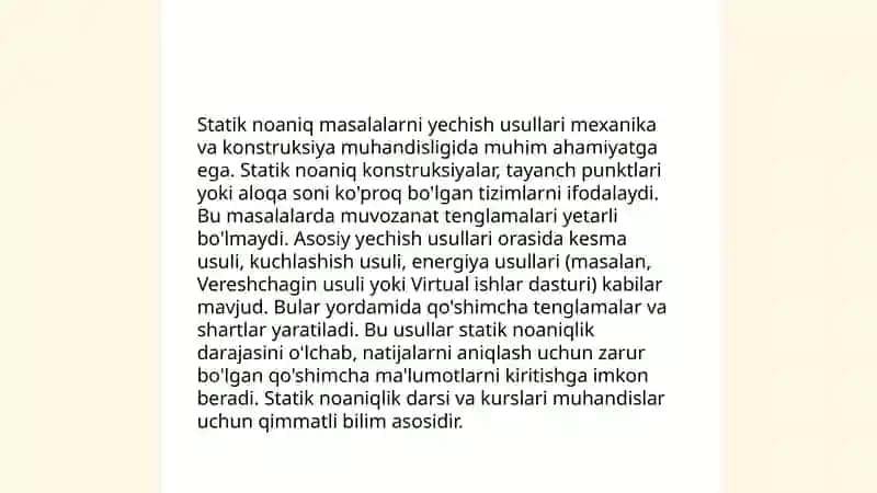 Cho‘zilish va siqilishda statik noaniq masalalar 4