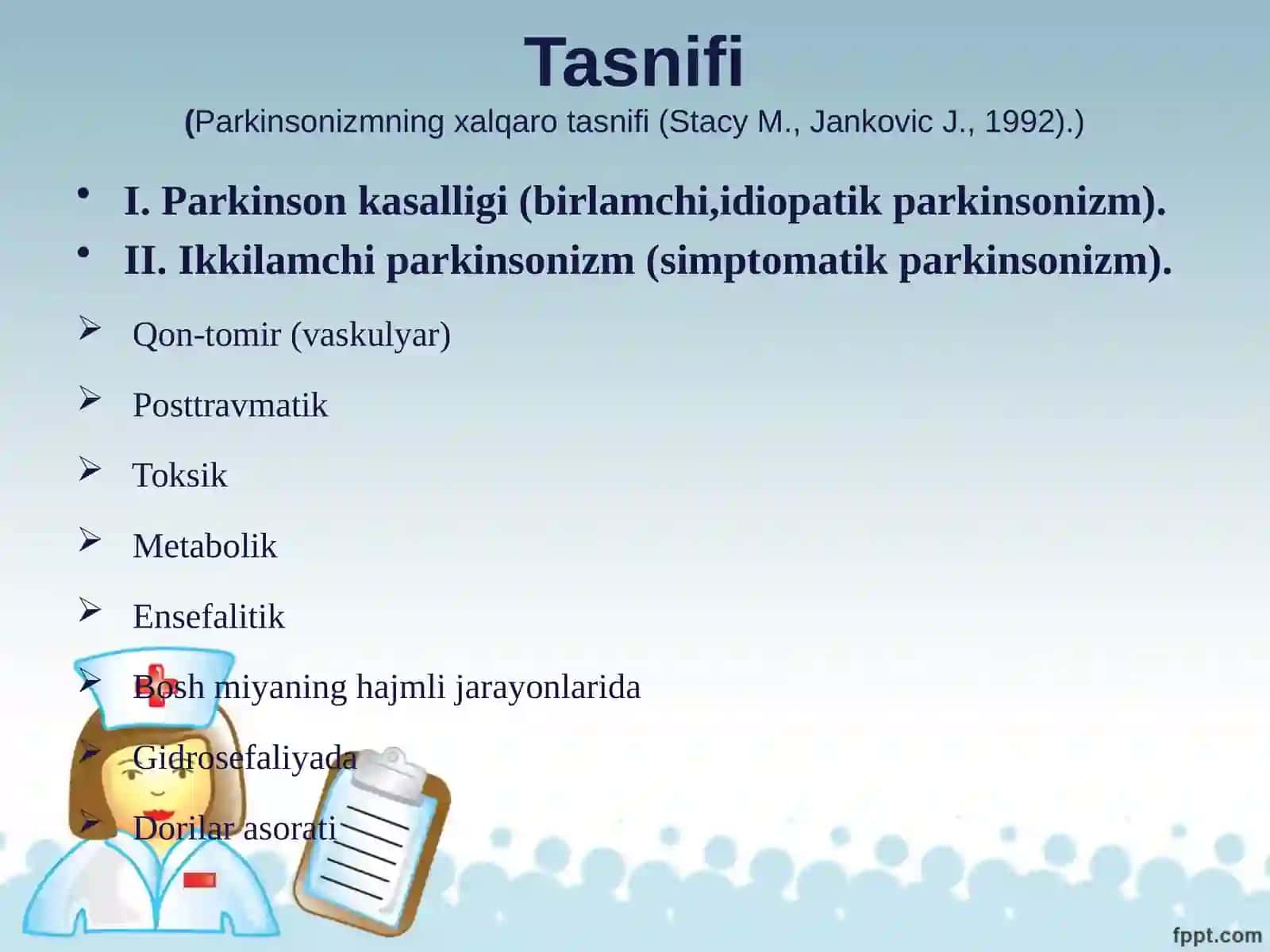 Parkinson kasalligini davolashda ishlatiladigan dorivor siatallari 4