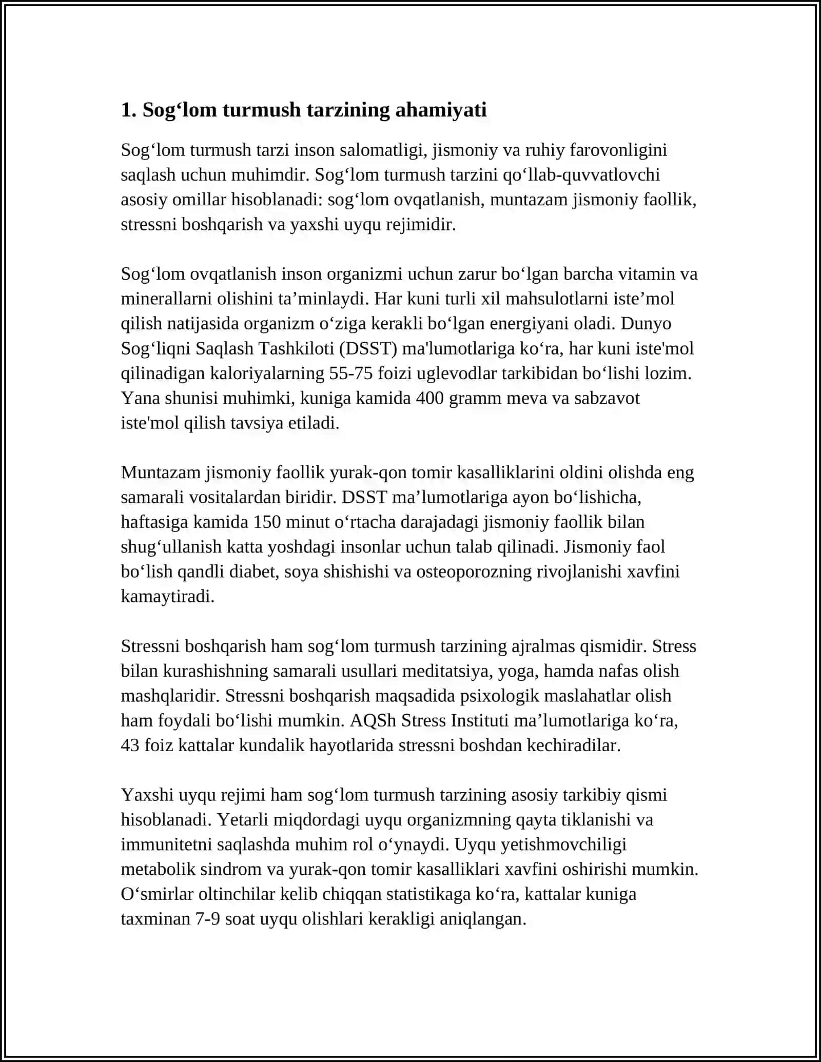 AHOLI ORASIDA SOG‘LOM TURMUSH TARZI SHAKLLANTIRISHDA HAMSHIRANING O‘RNI 4
