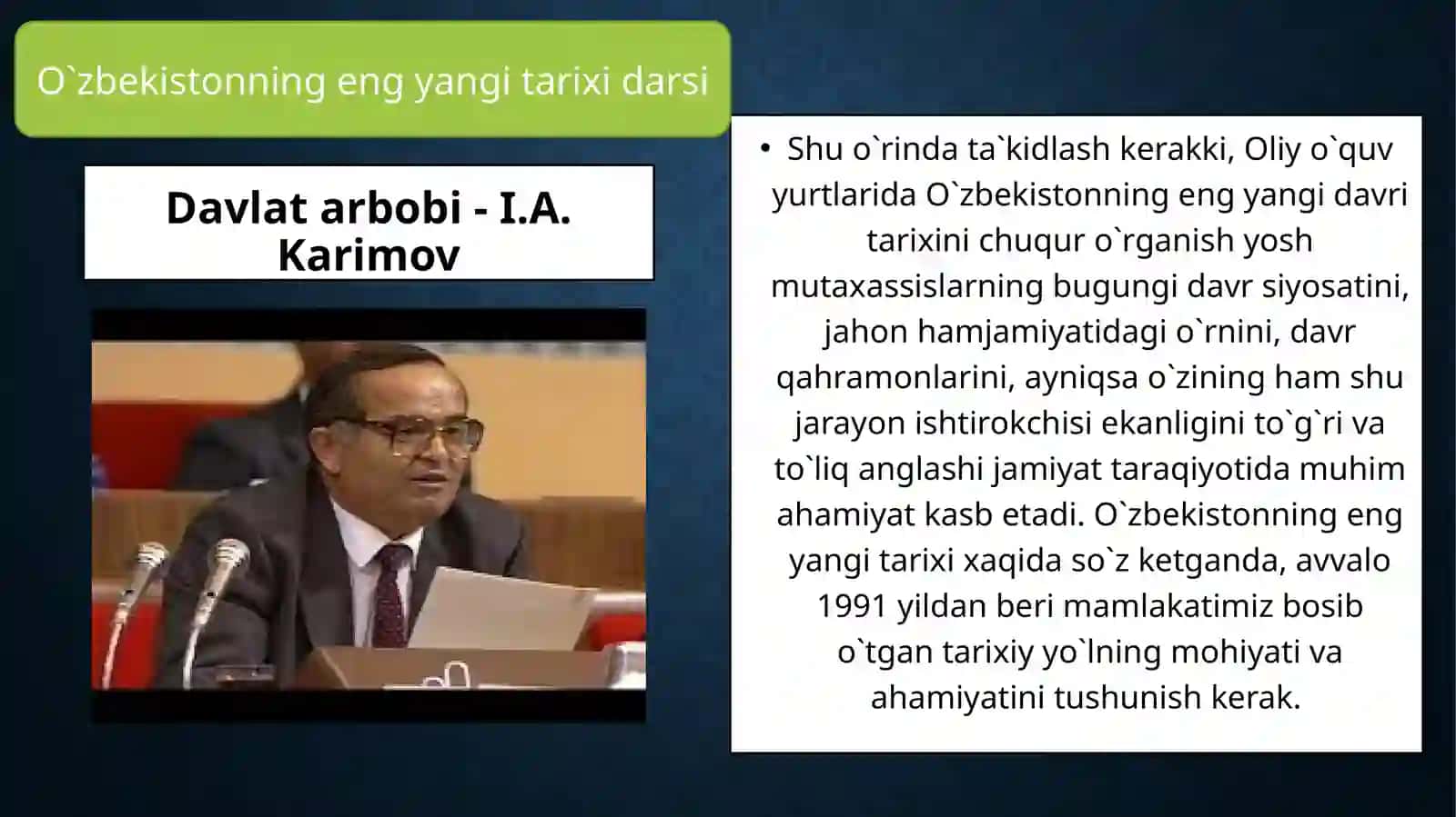 O`zbekistonning eng yangi tarixi 4