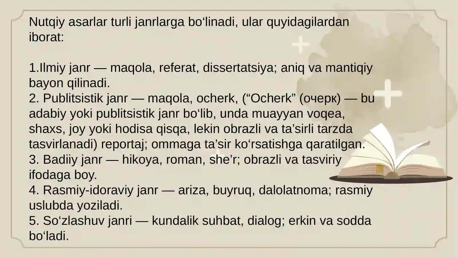 Nutqiyasarlarvaularningjanrlari 4