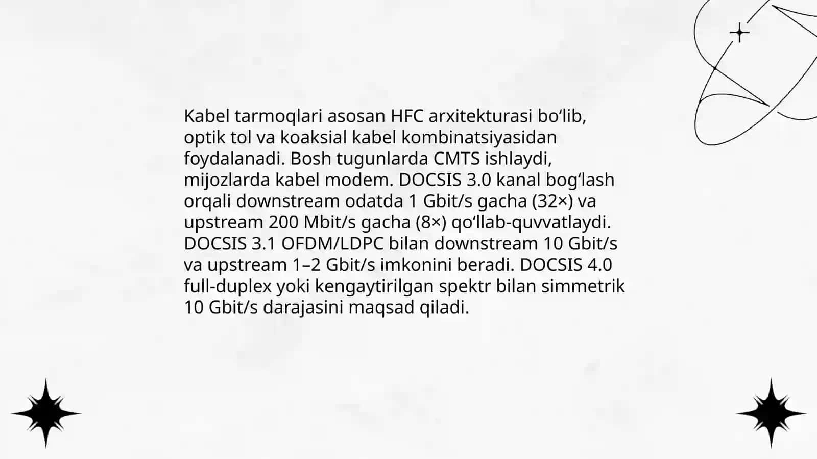 DSL va kabel tarmoqlari 4