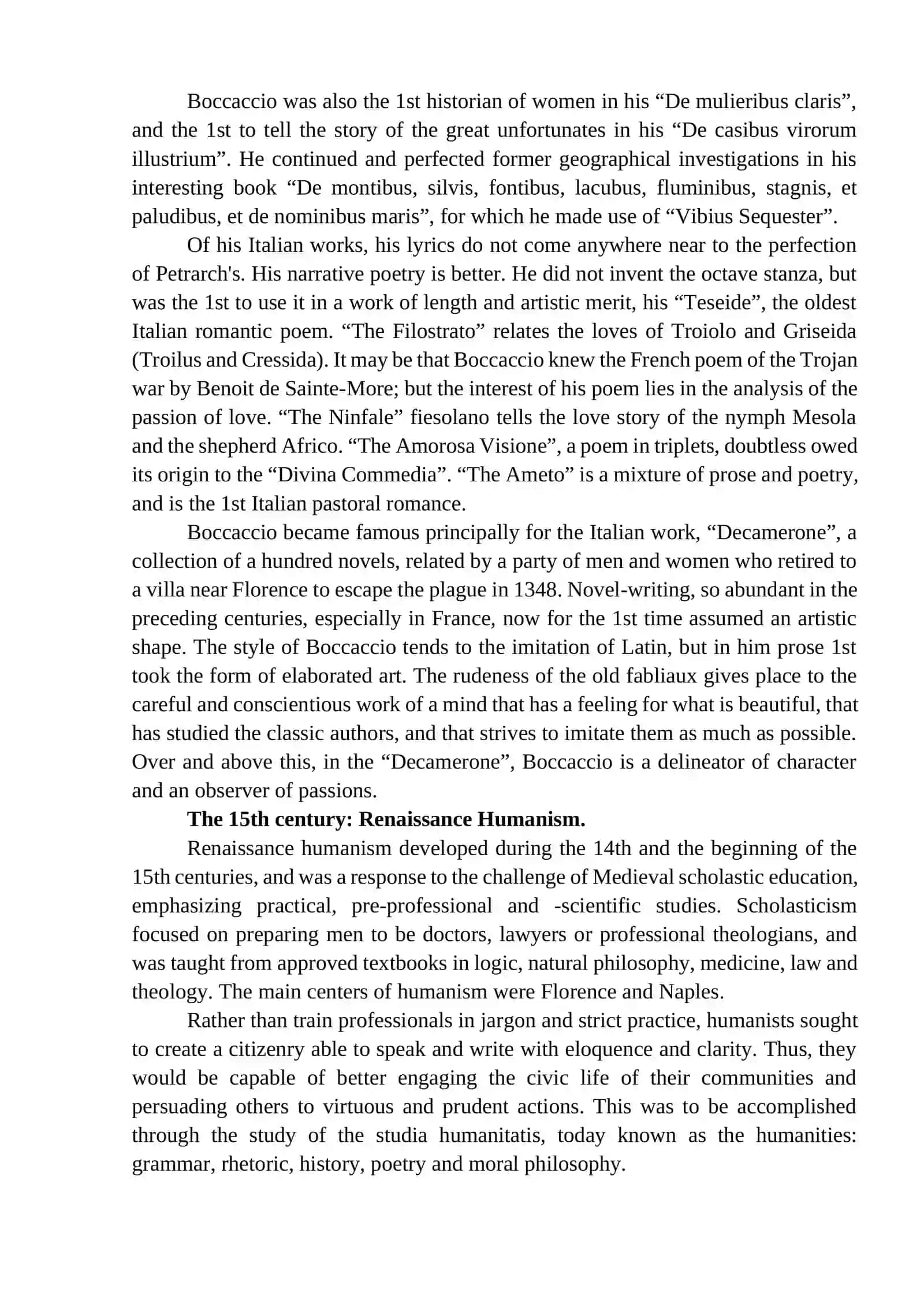 LECTURE 3. LITERARY RENAISSANCE: ITALY, SPAIN, FRANCE, ENGLAND 4