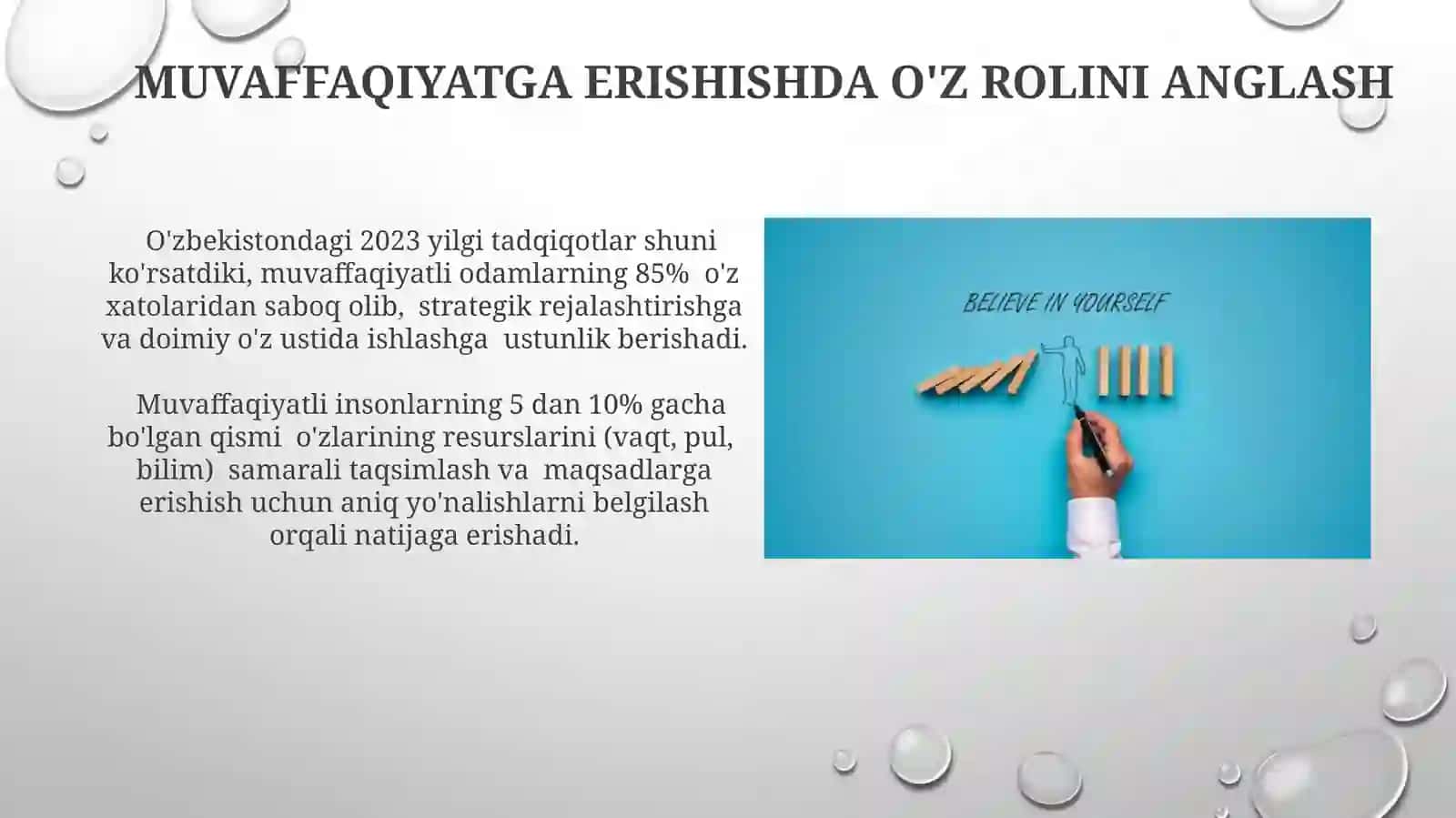 Muvaffaqiyat uchun shaxsiy javobgarlikni shakllantirish 4