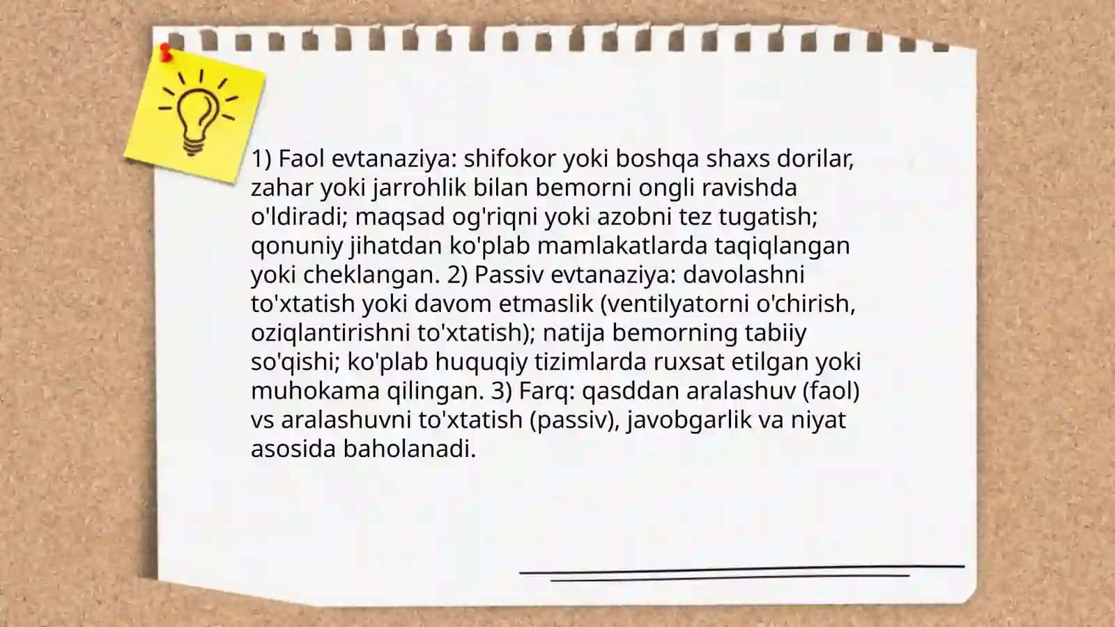 Tibbiyotda evtanaziya muammolari 4