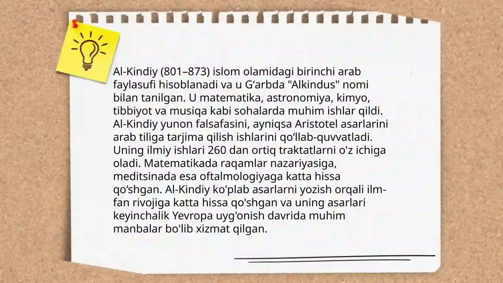 Shayx Muhammad Sodiq Muhammad Yusufning ""Olam va odam, din va ilm" asarida nusulmon allomalarining jaxon ilm-fan rivojiga qo'shgan xissasi mavzusida taqdimot tayyorlash 4