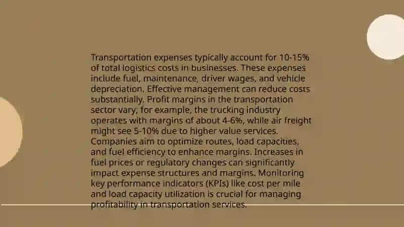 Cost Management in Logistics 4
