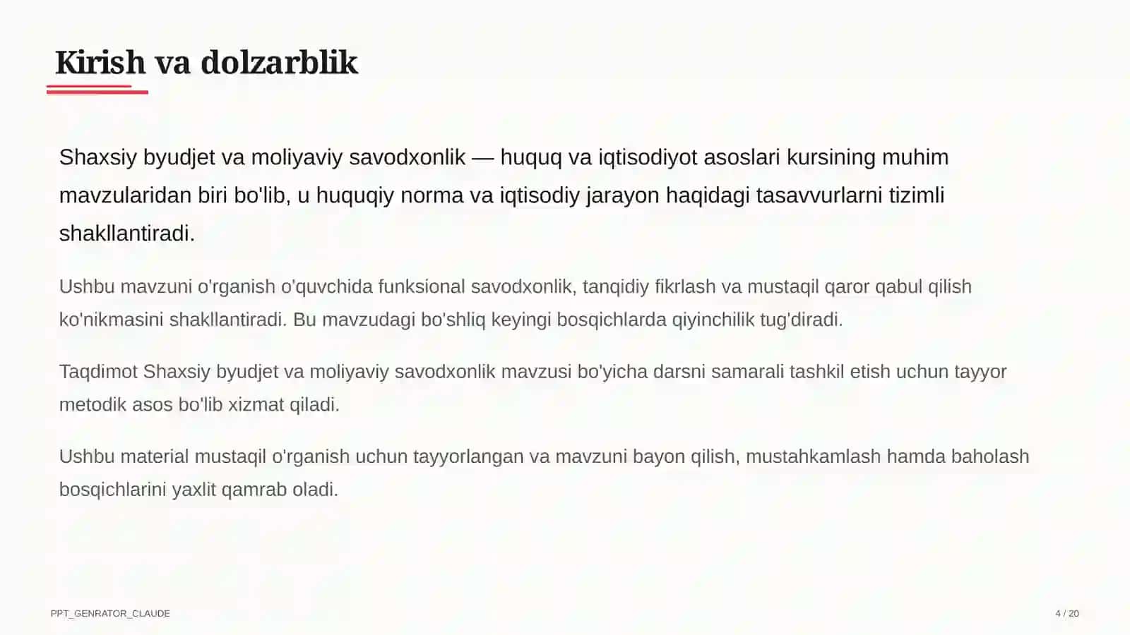 Huquq va iqtisodiyot asoslari (9–11) 4