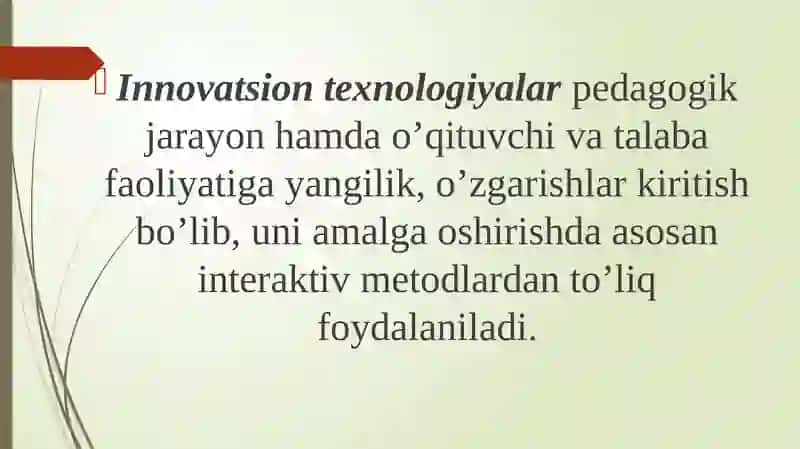 INTERАKTIV METODLАR АSOSIDА CHET TILI OʼQITISH 4