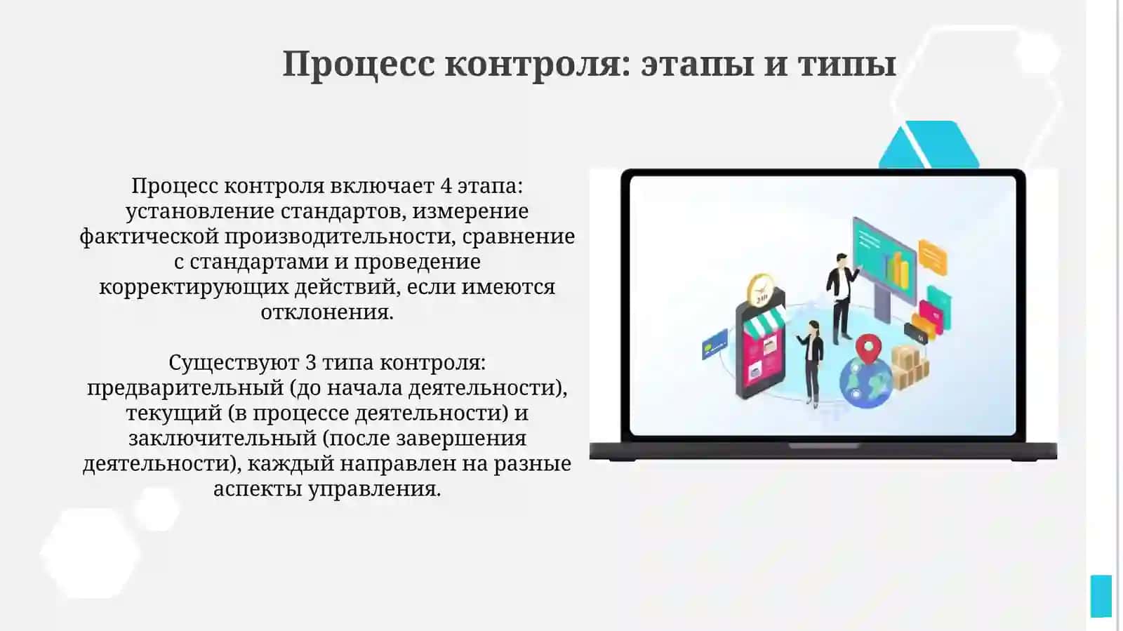Контроль и оценка эффективности принятых решений 4
