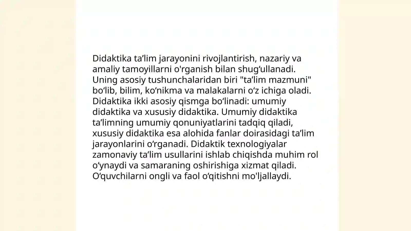 Mehnat jarayonining tahlili va didaktik tushunchalar 4