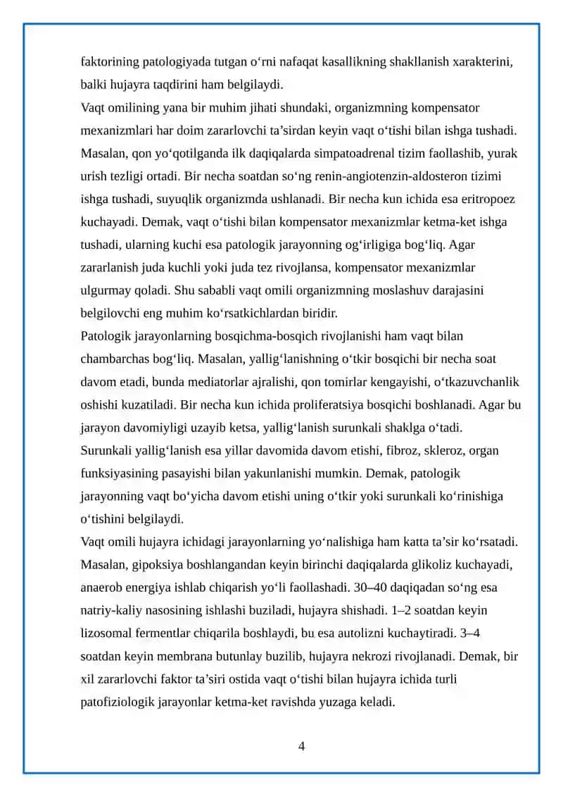 Vaqt omilining tibbiyotdagi ahamiyati 4
