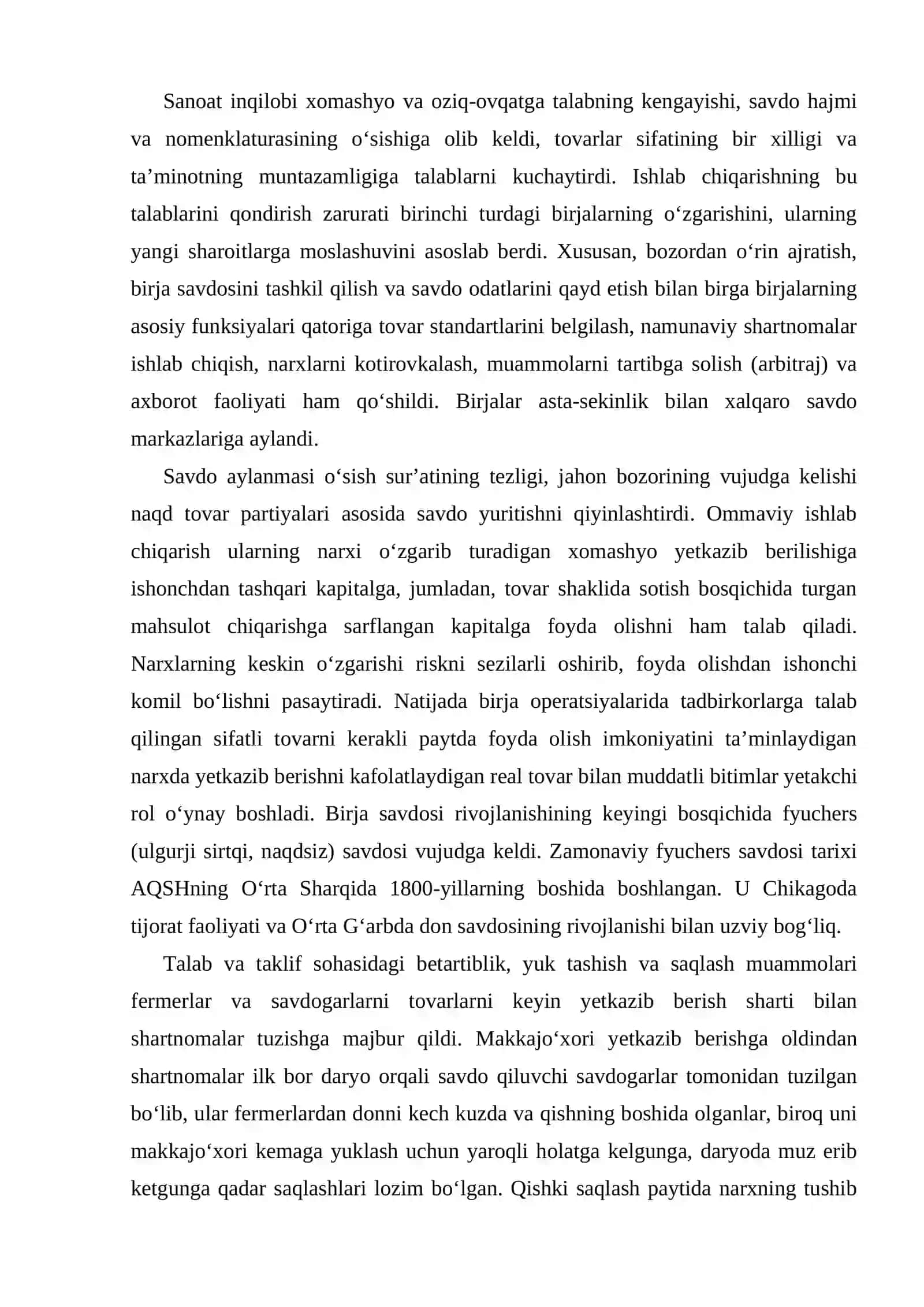 Birjalar to‘g‘risida tushuncha 4