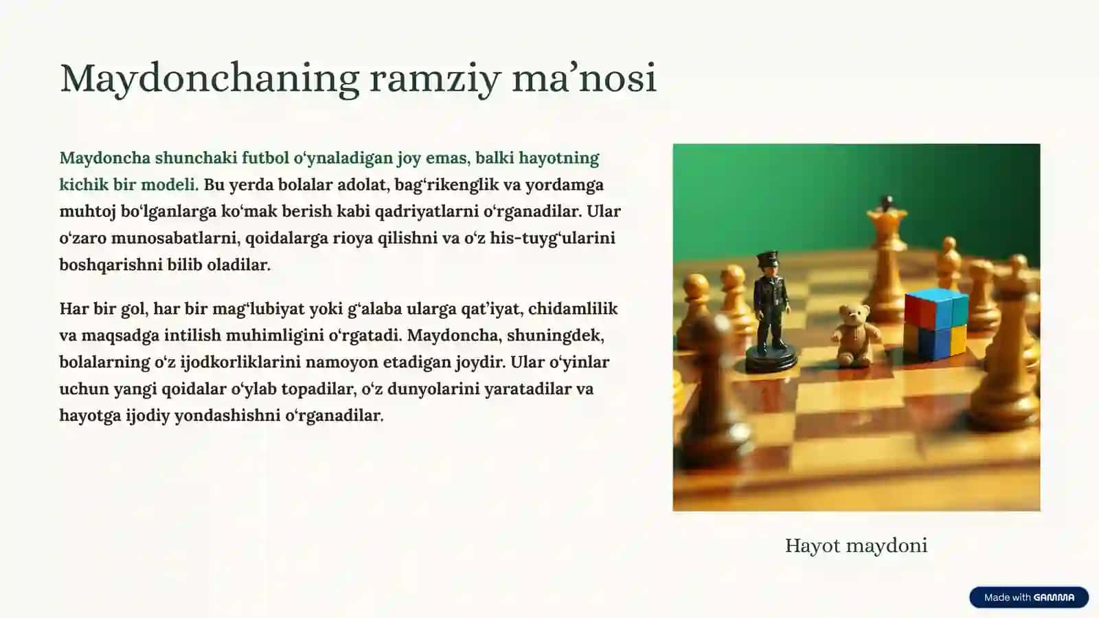 Hovlidagi maydoncha hikoyasi 4