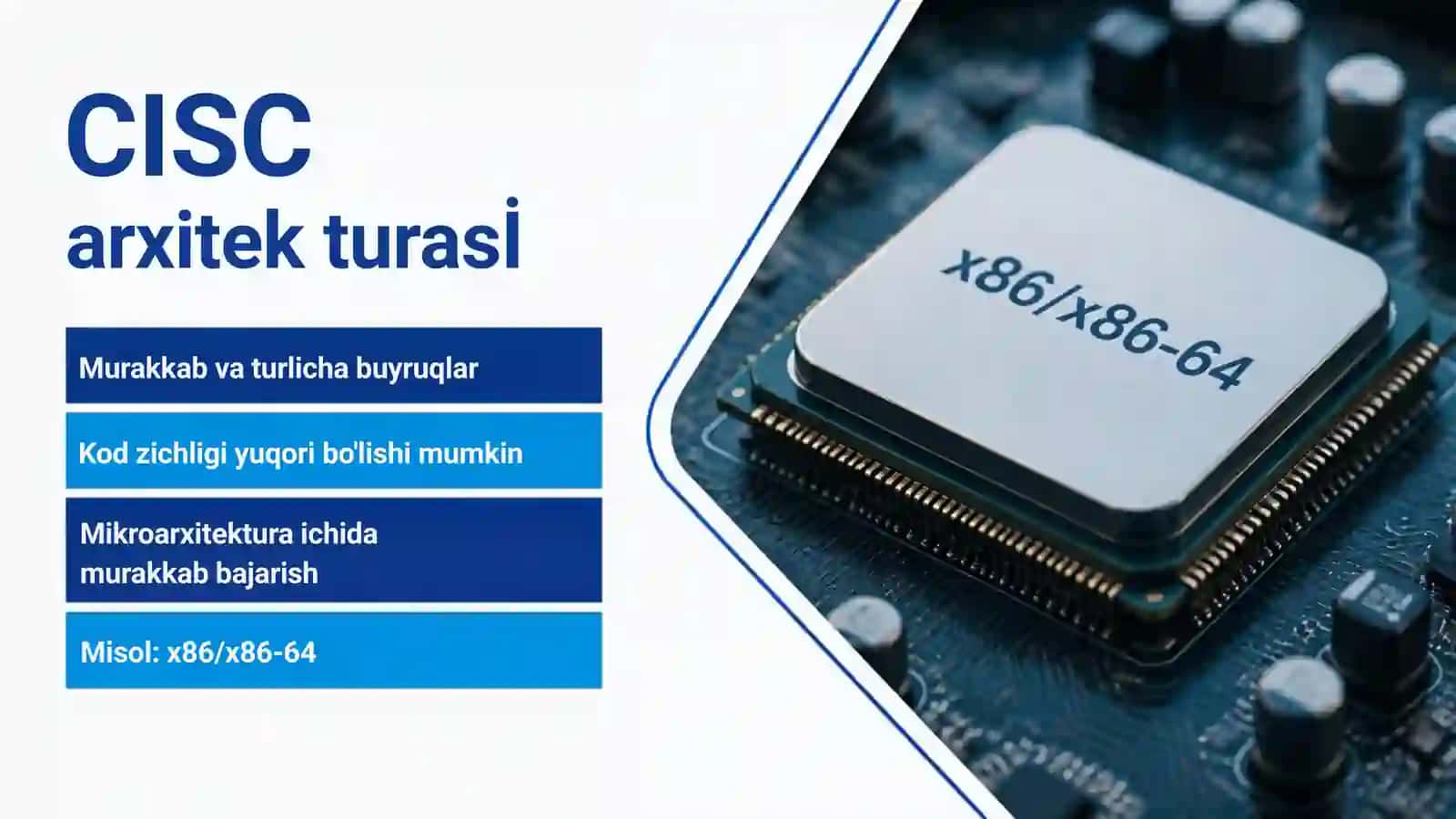 Mikroprotsessorlar arxitek turası: 4