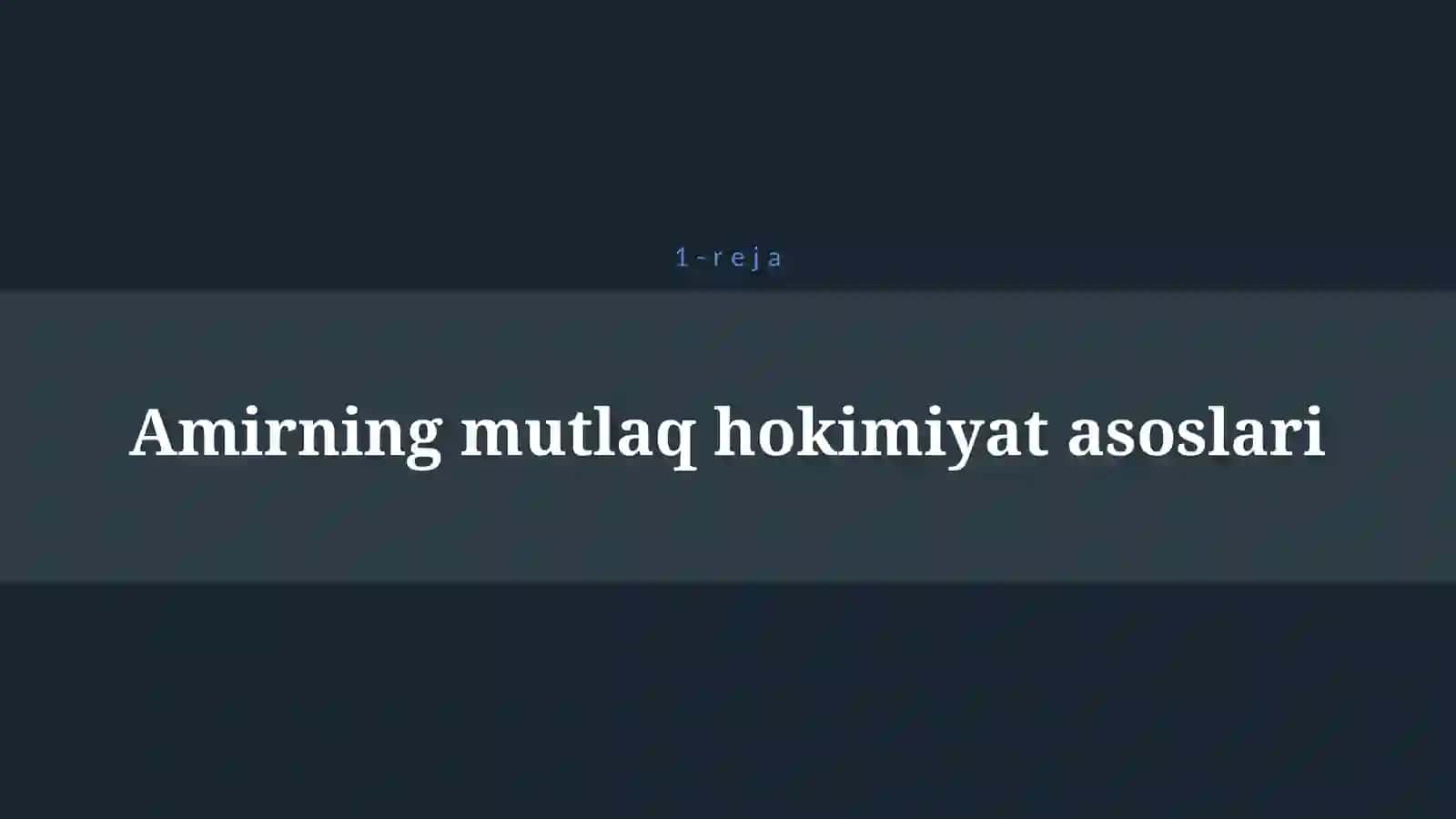 BUXORO AMIRLIGI 4