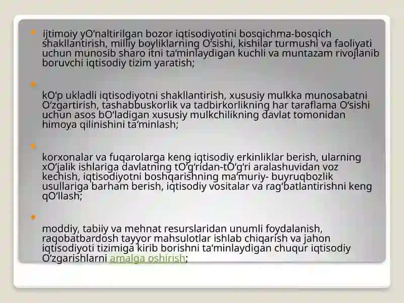 Iqtisodiyotdagi muhim tarkibiy o‘zgarishlarning amalga oshirilishi va sanoatning rivojlanishi 4